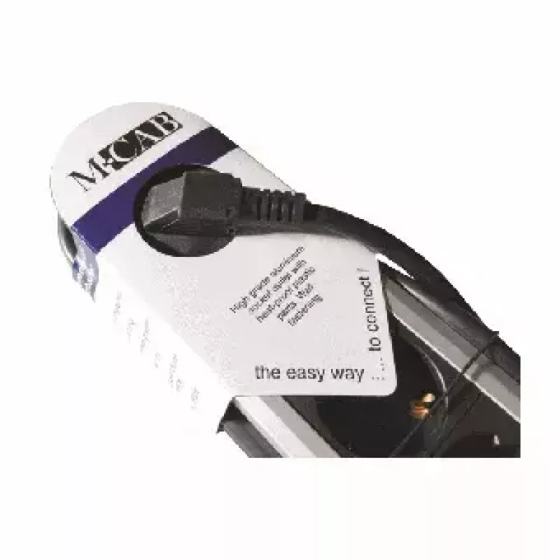 Power Extension M-Cab POW0001 2m 6 AC Outlets Indoor Schwarz Silver