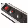 Power Extension M-Cab POW0001 2m 6 AC Outlets Indoor Schwarz Silver