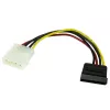 StarTech.com 15 cm 4 Pin LP4 auf SATA Stromkabel-Adapter, Molex (4-polig), SATA 15-polig, 0,152 m, Stecker, Gerade, Gerade