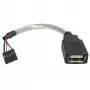 StarTech.com 15 cm USB 2.0 Kabel - USB A Buchse auf USB Motherboard 4-Pin Header Buchse/Buchse