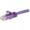 StarTech.com 15m CAT6 Ethernet-Kabel - Lila CAT 6 Gigabit Ethernet Draht -250MHz 100W PoE RJ45 UTP Netzwerk-/Patchkabel rastnasenfrei mit Zugentlastung einzeln getestet