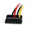 StarTech.com 6in 4 Pin LP4 auf links abgewinkeltes SATA-Stromkabel-Adapter