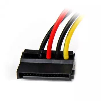 StarTech.com 6in 4 Pin LP4 auf links abgewinkeltes SATA-Stromkabel-Adapter