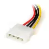 StarTech.com 6in 4 Pin LP4 auf links abgewinkeltes SATA-Stromkabel-Adapter