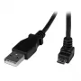 StarTech.com 2m Micro-USB-Kabel - A auf abgewinkelten Micro-B, 2 m, USB A, Micro-USB B, USB 2.0, 0,48 Gbit/s, Schwarz
