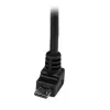 StarTech.com 2m Micro-USB-Kabel - A auf abgewinkelten Micro-B, 2 m, USB A, Micro-USB B, USB 2.0, 0,48 Gbit/s, Schwarz