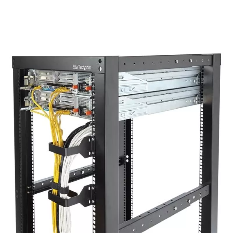 StarTech.com multidirektionaler vertikaler Server-Rack-Kabelmanagement-D-Ring-Haken 6 x 10 cm (2,4 x 3,9 Zoll)