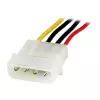 StarTech.com 12in LP4 Stromverlängerungskabel - M/F, Molex (4-polig), Molex (4-polig), 0,304 m, Stecker, Buchse, Gerade