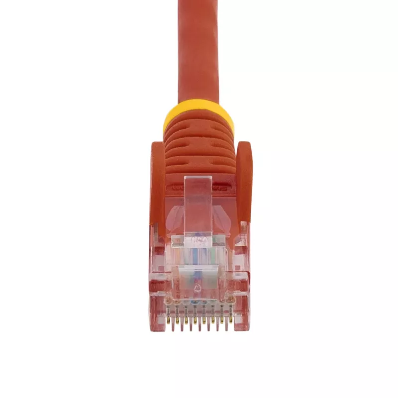 StarTech.com Cat5e Ethernet Patchkabel mit rastnasenfreien RJ45-Steckern – 5 m, Rot