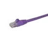 StarTech.com 3m CAT6 Ethernet-Kabel – Lila CAT 6 Gigabit Ethernet-Kabel – 250 MHz 100 W PoE RJ45 UTP Netzwerk-/Patchkabel, rastnasenschutz mit Zugentlastung, einzeln geprüft