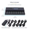StarTech.com Standalone 1-zu-15 USB-Stick-Duplizierer und -Löscher, Multiples USB-Flash-Laufwerk-Kopierer, System- und Datei- sowie Gesamtlaufwerks-Kopie mit 1,5 GB/min, Einzel- und 3-fach-Löschung, LCD-Anzeige – TAA