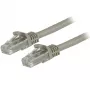 StarTech.com 1,5 m CAT6 Ethernet-Kabel – Grau CAT 6 Gigabit Ethernet-Kabel – 250 MHz 100 W PoE RJ45 UTP Netzwerk-/Patchkabel rastnasenfrei mit Zugentlastung einzeln geprüft