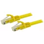 StarTech.com 1,5 m CAT6 Ethernet-Kabel – Gelb – CAT 6 Gigabit Ethernet-Kabel – 250 MHz, 100 W PoE, RJ45, UTP, Netzwerk-/Patchkabel, rastnasenschutz mit Zugentlastung, einzeln getestet