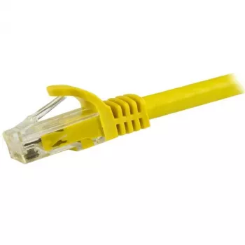 StarTech.com 1,5 m CAT6 Ethernet-Kabel – Gelb – CAT 6 Gigabit Ethernet-Kabel – 250 MHz, 100 W PoE, RJ45, UTP, Netzwerk-/Patchkabel, rastnasenschutz mit Zugentlastung, einzeln getestet