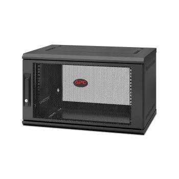 APC NetShelter WX AR106SH4, 6HE, 19-Zoll-Patchschrank, Wandmontage, vormontiert, 400 mm tief