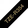 Brother TZE-R354 Beschriftungsetikett Gold auf Schwarz