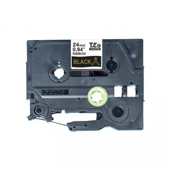 Brother TZE-R354 Beschriftungsetikett Gold auf Schwarz
