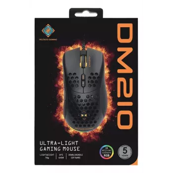 Gaming-Maus Deltaco DM210 Kabel Ultrathin RGB Schwarz