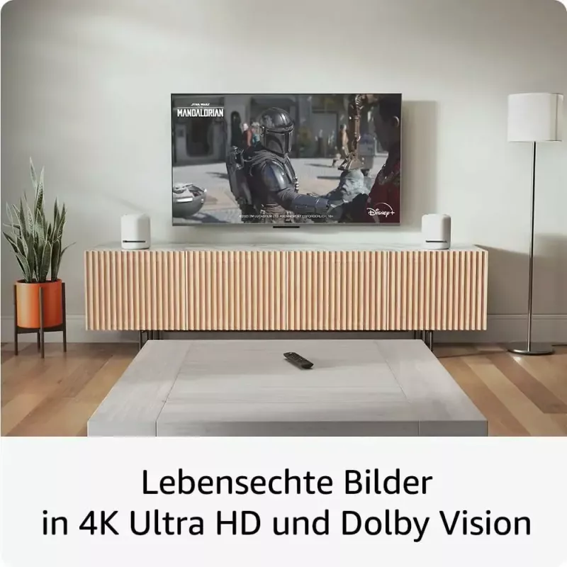 Smart-TV-Dongle Amazon 4K Ultra HD USB, Wi‑Fi 6 (802.11ax), 3840×2160, USB-Stromversorgung, schwarz