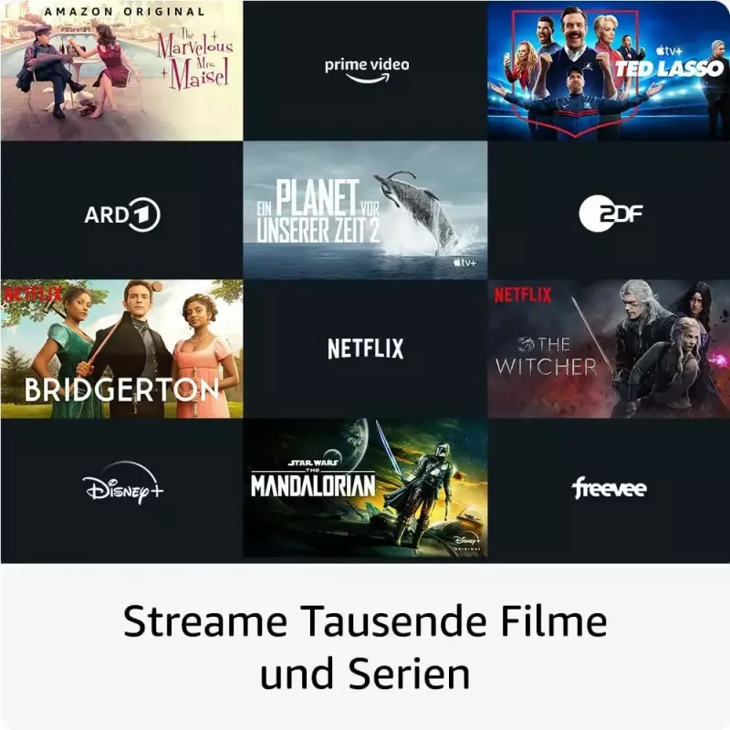 Smart-TV-Dongle Amazon 4K Ultra HD USB, Wi‑Fi 6 (802.11ax), 3840×2160, USB-Stromversorgung, schwarz