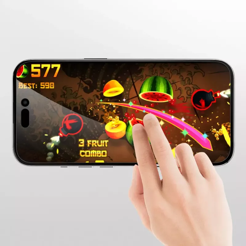 Displayschutzfolie 4smarts 541197 für Apple iPhone 16 gehärtetes Glas