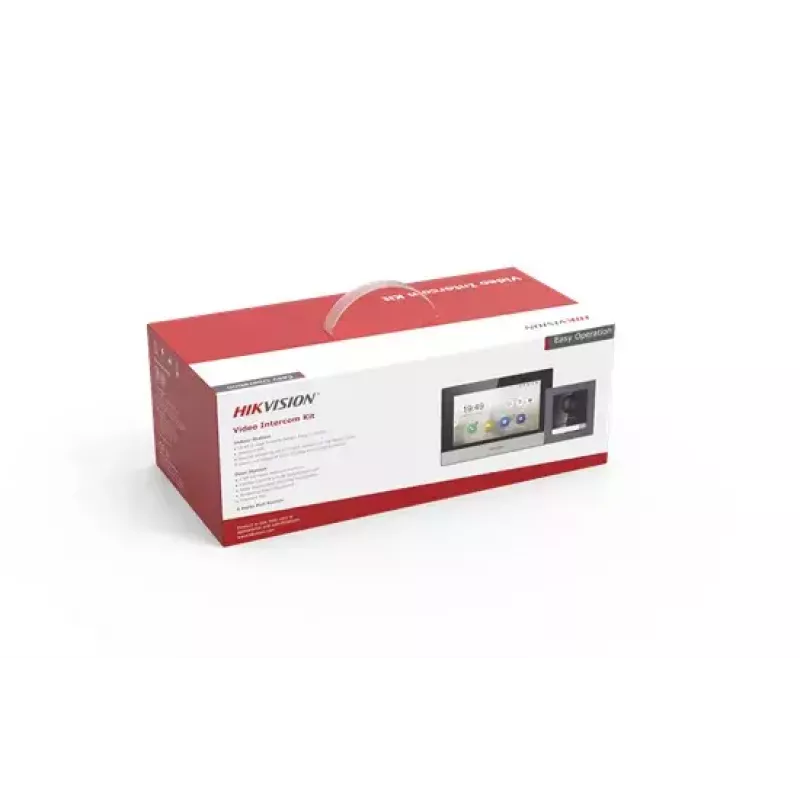 Video-Gegensprechanlage Hikvision DS-KIS602 2 MP 7 Zoll Schwarz Grau