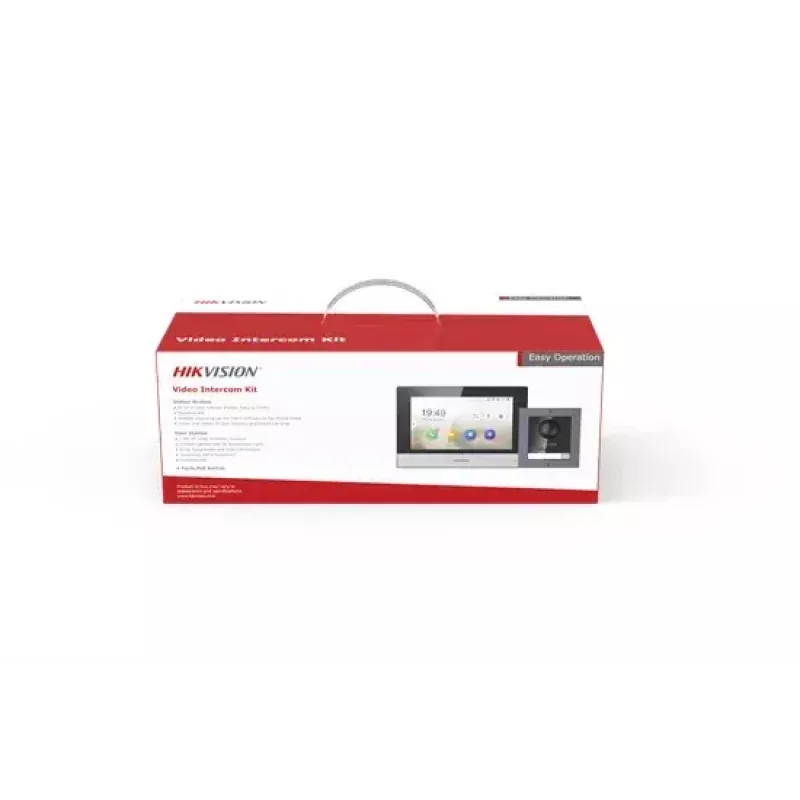 Video-Gegensprechanlage Hikvision DS-KIS602 2 MP 7 Zoll Schwarz Grau