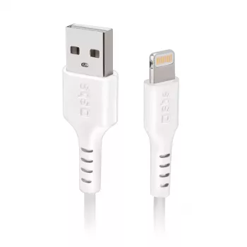 Lightning-Kabel SBS TECABLEUSBIP5289W 2m Weiß USB A