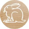 Rundstempel Colop 165225 Gummi Holz 3 cm Durchmesser