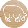 Rundstempel Colop 165225 Gummi Holz 3 cm Durchmesser