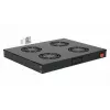 Equip Kühlventilatoren 19', 1U, 4 Lüfter, RAL9005 Schwarz