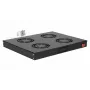 Equip Kühlventilatoren 19', 1U, 4 Lüfter, RAL9005 Schwarz