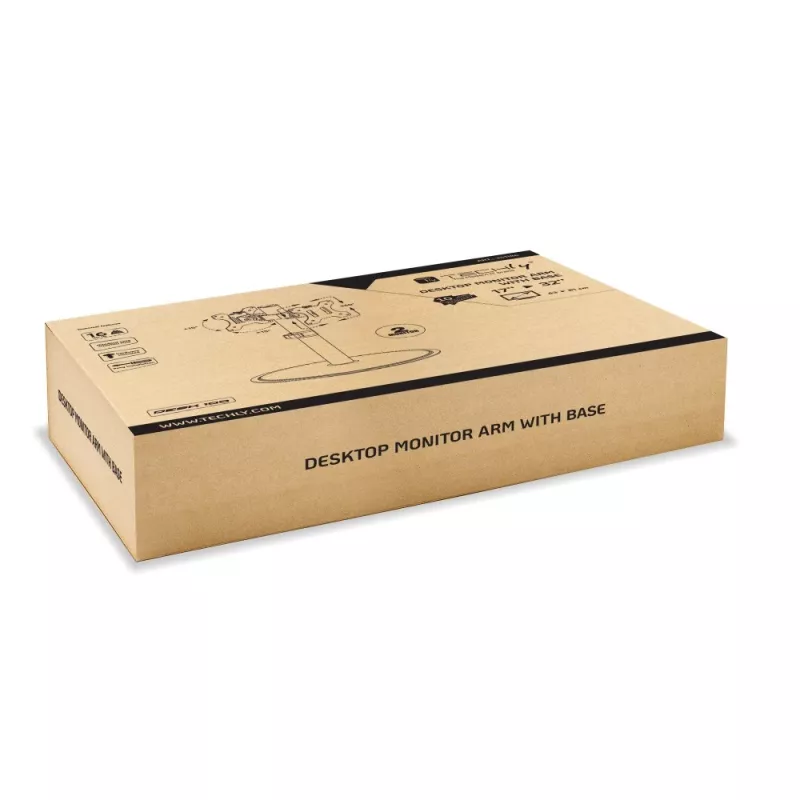 Techly ICA-LCD 402 Monitorhalterung / Ständer 81,3 cm (32 Zoll) Tisch Schwarz
