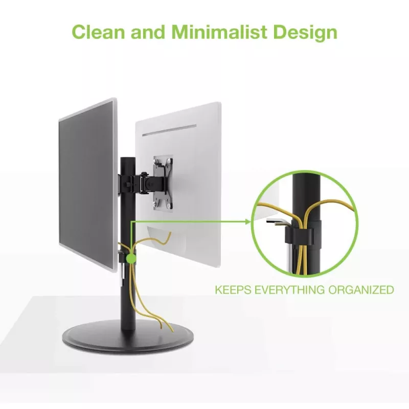 Techly ICA-LCD 402 Monitorhalterung / Ständer 81,3 cm (32 Zoll) Tisch Schwarz