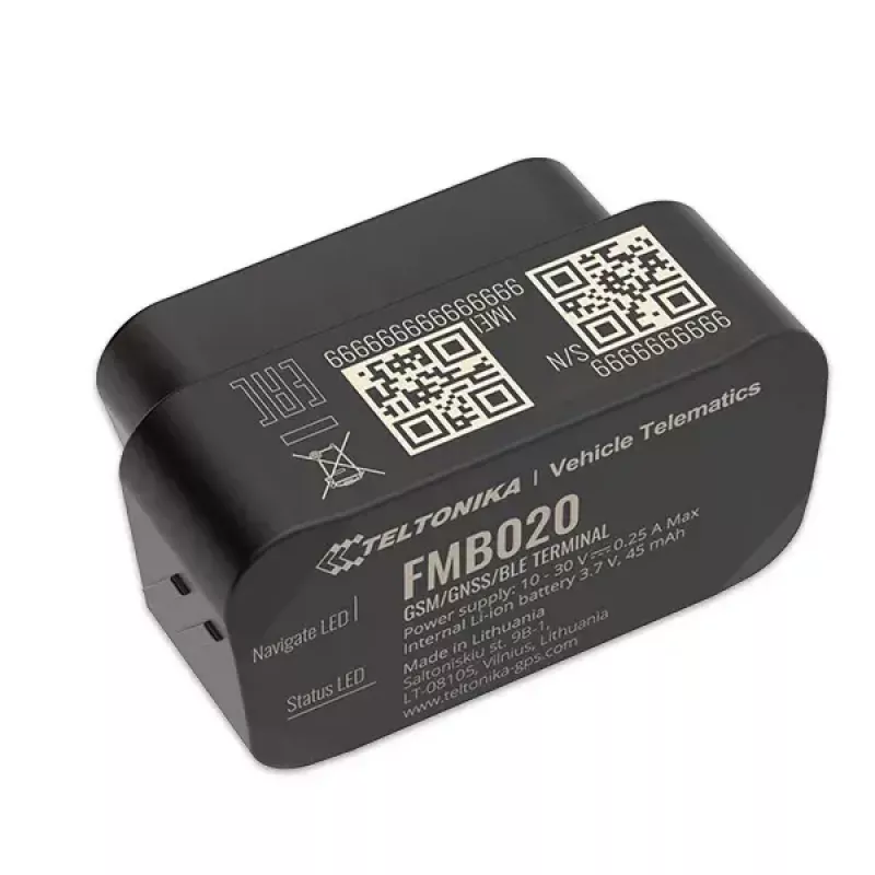 GPS-Tracker Teltonika FMB020 Auto Schwarz Staubresistent 0,128 GB
