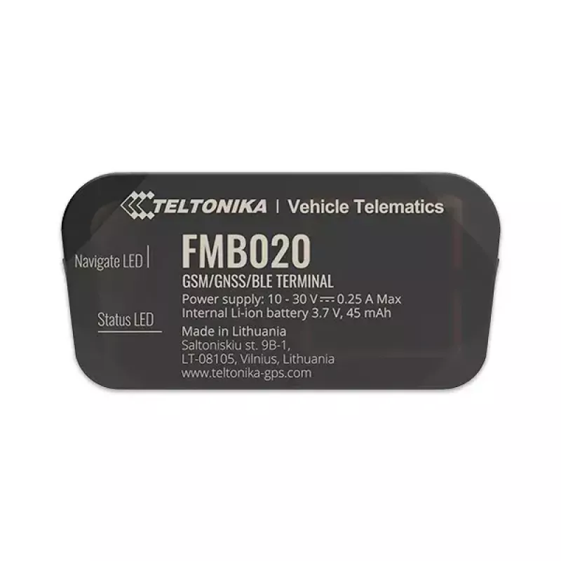 GPS-Tracker Teltonika FMB020 Auto Schwarz Staubresistent 0,128 GB