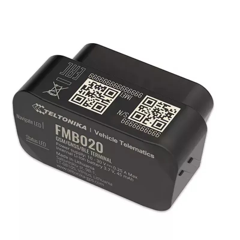 GPS-Tracker Teltonika FMB020 Auto Schwarz Staubresistent 0,128 GB