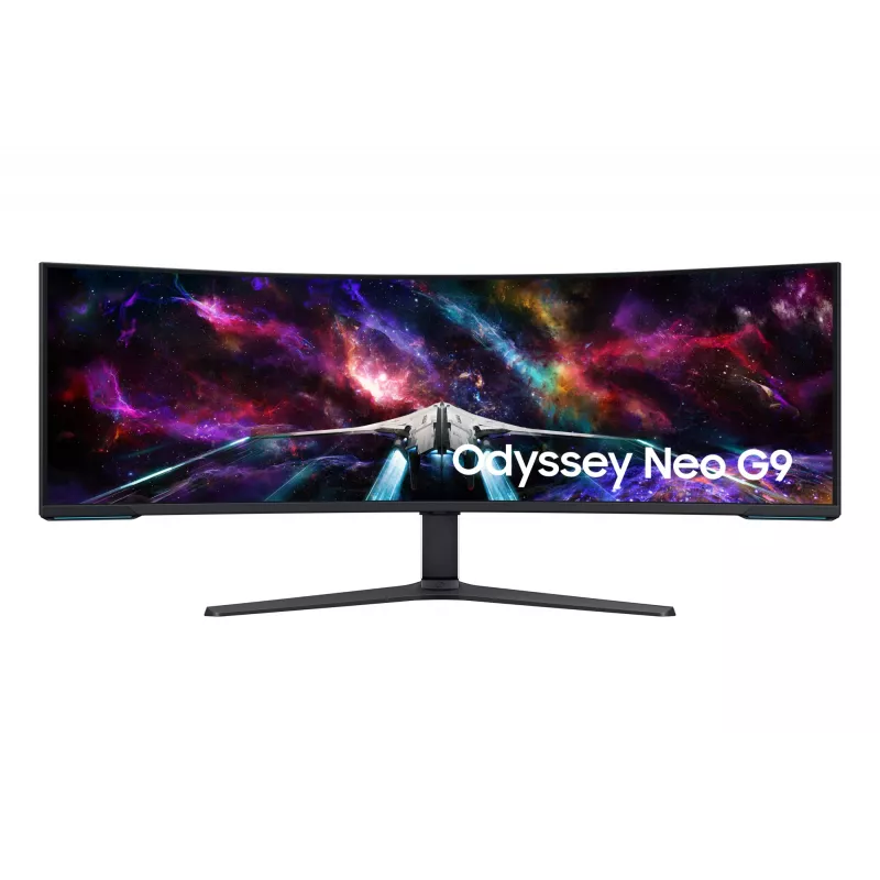 Samsung G95NC Computer Monitor 144,8 cm (57 Zoll) 7680 x 2160 Dual UHD QLED Weiß