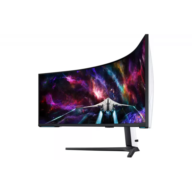 Samsung G95NC Computer Monitor 144,8 cm (57 Zoll) 7680 x 2160 Dual UHD QLED Weiß