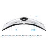 Samsung G95NC Computer Monitor 144,8 cm (57 Zoll) 7680 x 2160 Dual UHD QLED Weiß