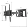 Techly ICA-PLB 148M TV-Wandhalterung 139,7 cm (55 Zoll) Schwarz