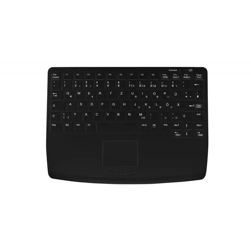 Contour Design Active Key AK-4450-G Tastatur industriell USB QWERTZ Deutsch Schwarz