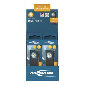 Schlüsselbund-Taschenlampe Ansmann ML400R Schwarz LED 5W USB-aufladbar