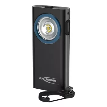 Schlüsselbund-Taschenlampe Ansmann ML400R Schwarz LED 5W USB-aufladbar