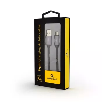 Mobiltelefonkabel GEMBIRD USB A auf Lightning CCB-MUSB2B-AMLM-6 1,8 m USB 2.0 Schwarz