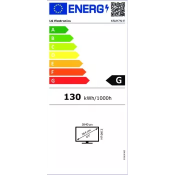 LG 65UH7N-E Digital Signage Flachbildschirm 165,1 cm (65 Zoll) LED Wi-Fi 700 cd/m² 4K Ultra HD Schwarz Integrierter Prozessor WebOS 24/7