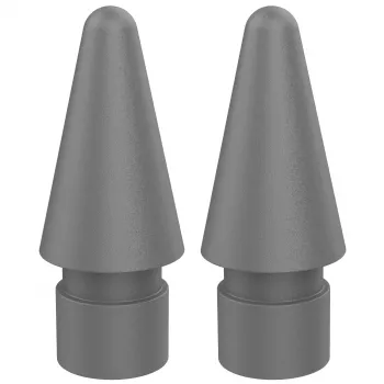 DEQSTER Pencil 2 Ersatzspitzen – 2er-Pack, Spitze, Grau, Polyvinylchlorid (PVC), DEQSTER Pencil 2, China, 15,1 mm
