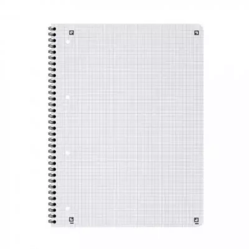 Schreibheft Oxford 400121610 A4+ 160 Blatt Schwarz Grau