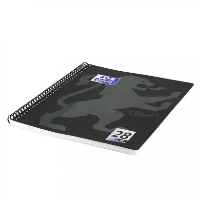 Schreibheft Oxford 400121610 A4+ 160 Blatt Schwarz Grau