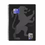 Schreibheft Oxford 400121610 A4+ 160 Blatt Schwarz Grau